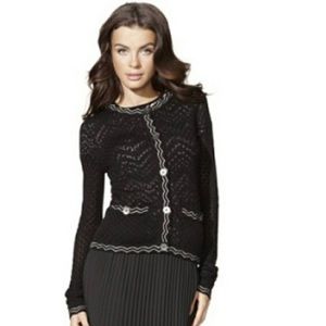 NWT small Missoni for Target black zigzag cardigan  sweater RARE!